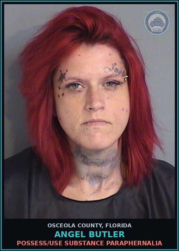 Booking mugshot of ANGEL BUTLER in Osceola County