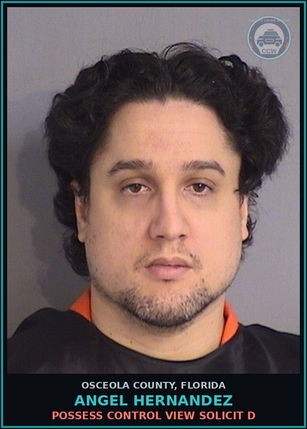 Booking mugshot of ANGEL HERNANDEZ in Osceola County