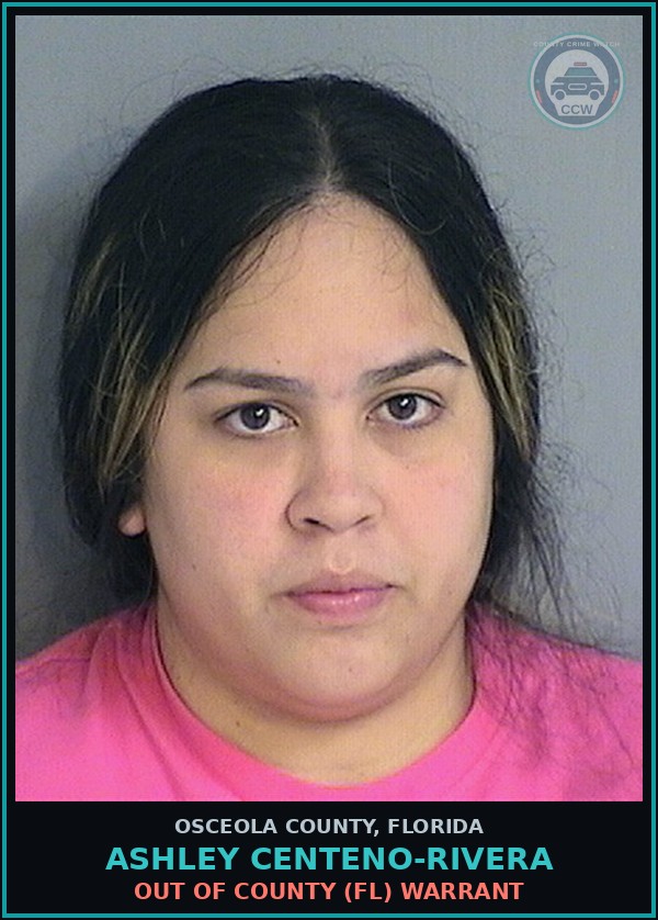 Booking mugshot of ASHLEY CENTENO-RIVERA in Osceola County