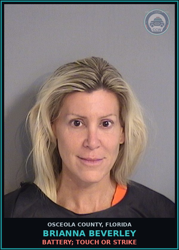 Booking mugshot of BRIANNA BEVERLEY in Osceola County