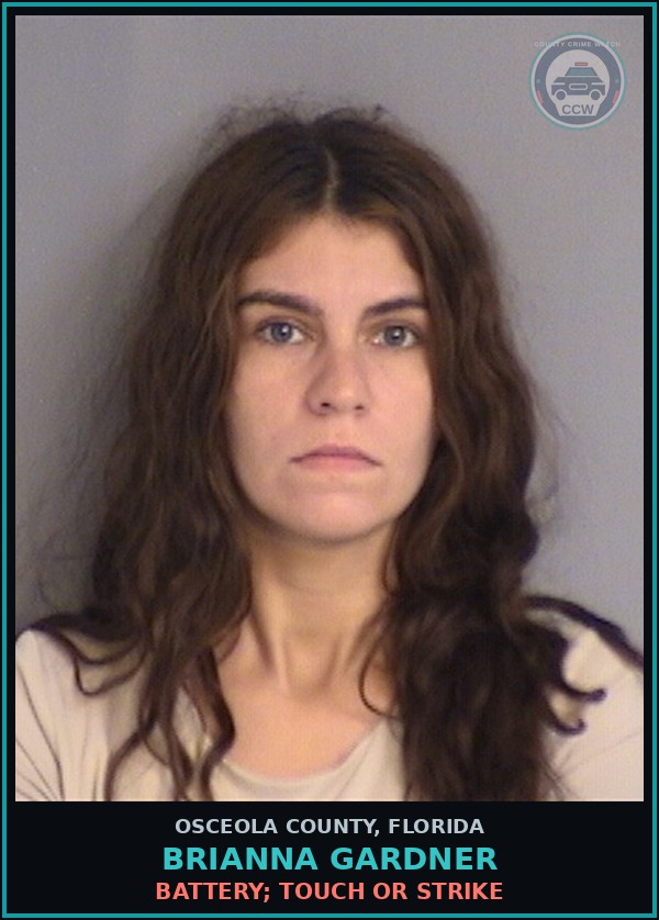 Booking mugshot of BRIANNA GARDNER in Osceola County