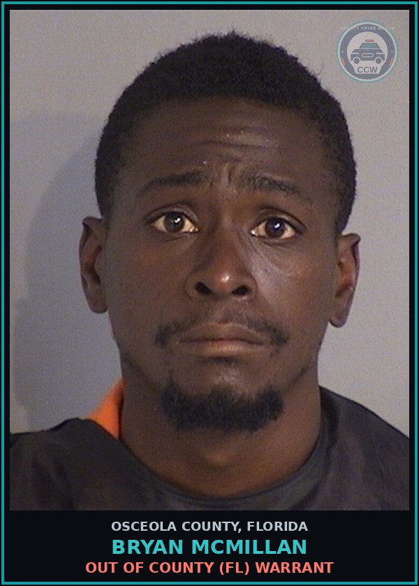 Booking mugshot of BRYAN MCMILLAN in Osceola County