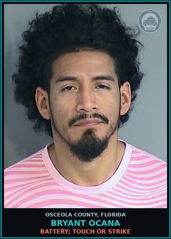 Booking mugshot of BRYANT OCANA in Osceola County