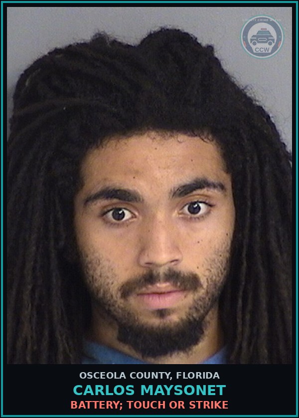 Booking mugshot of CARLOS MAYSONET in Osceola County
