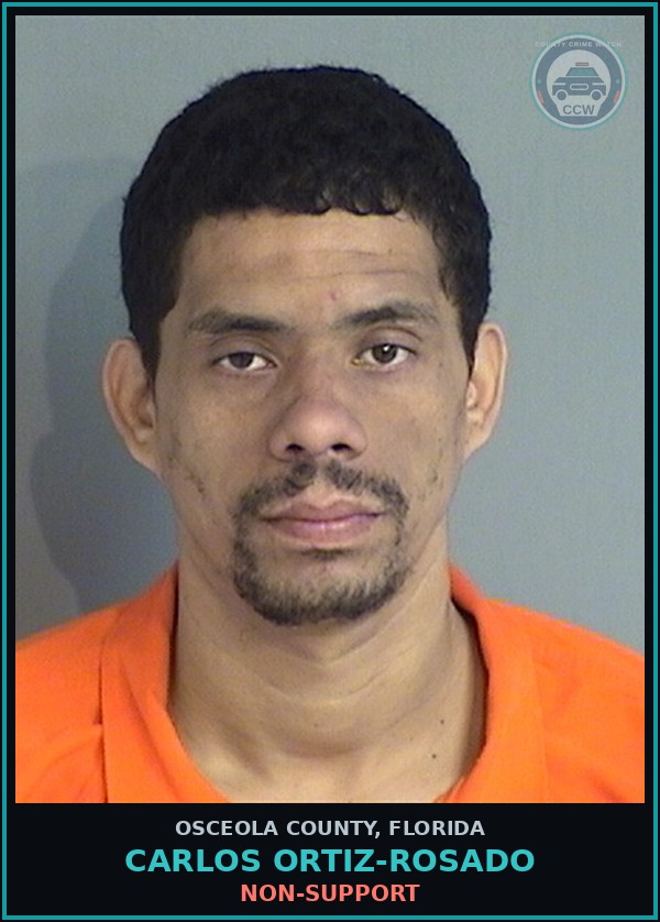 Booking mugshot of CARLOS ORTIZ-ROSADO in Osceola County