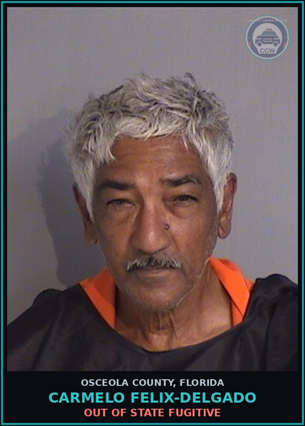 Booking mugshot of CARMELO FELIX-DELGADO in Osceola County