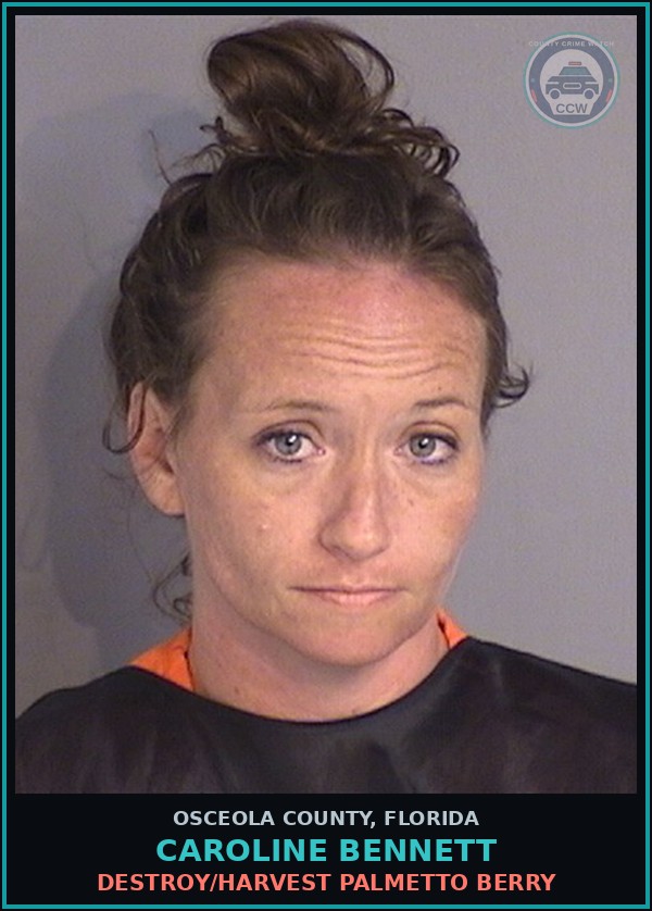 Booking mugshot of CAROLINE BENNETT in Osceola County