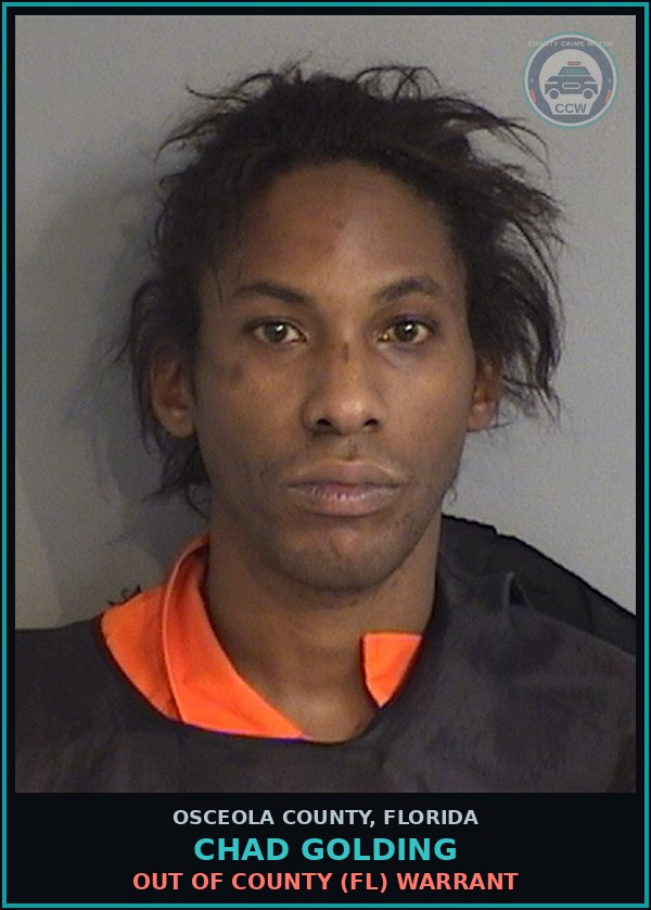Booking mugshot of CHAD GOLDING in Osceola County