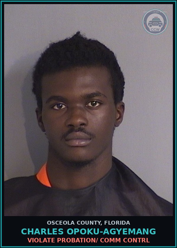Booking mugshot of CHARLES OPOKU-AGYEMANG in Osceola County