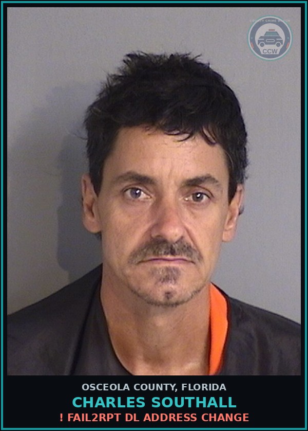 Booking mugshot of CHARLES SOUTHALL in Osceola County