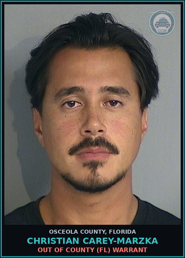 Booking mugshot of CHRISTIAN CAREY-MARZKA in Osceola County