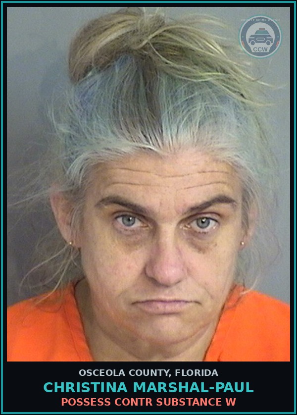 Booking mugshot of CHRISTINA MARSHAL-PAUL in Osceola County