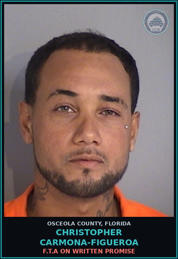 Booking mugshot of CHRISTOPHER CARMONA-FIGUEROA in Osceola County