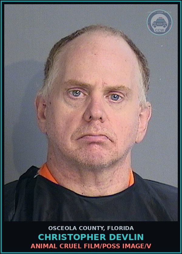 Booking mugshot of CHRISTOPHER DEVLIN in Osceola County