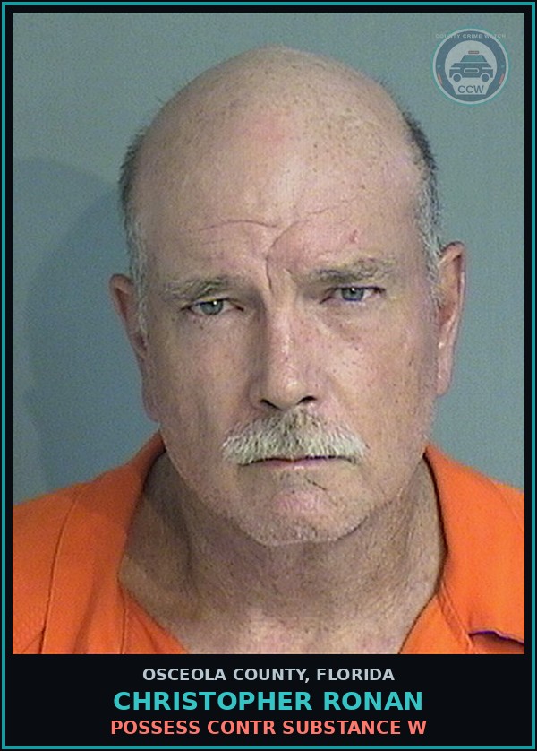 Booking mugshot of CHRISTOPHER RONAN in Osceola County