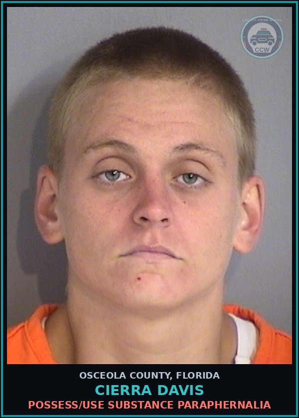 Booking mugshot of CIERRA DAVIS in Osceola County