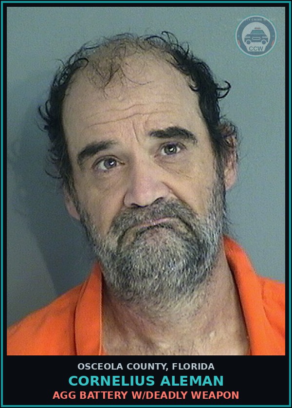 Booking mugshot of CORNELIUS ALEMAN in Osceola County