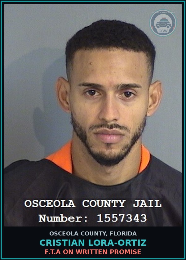 Booking mugshot of CRISTIAN LORA-ORTIZ in Osceola County