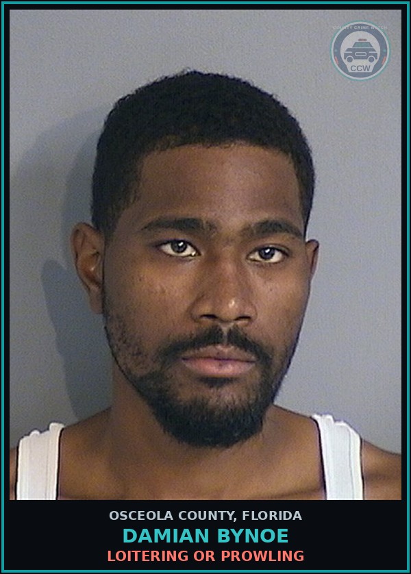 Booking mugshot of DAMIAN BYNOE in Osceola County