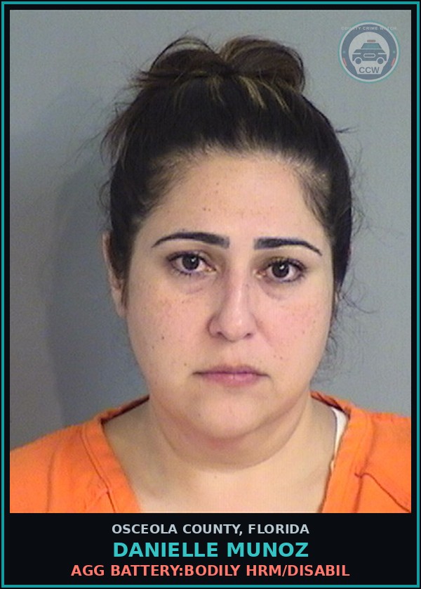 Booking mugshot of DANIELLE MUNOZ in Osceola County