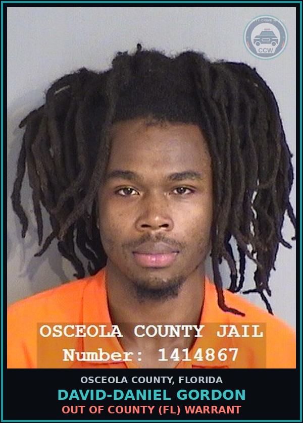 Booking mugshot of DAVID-DANIEL GORDON in Osceola County