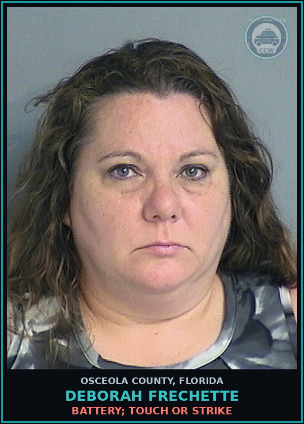 Booking mugshot of DEBORAH FRECHETTE in Osceola County