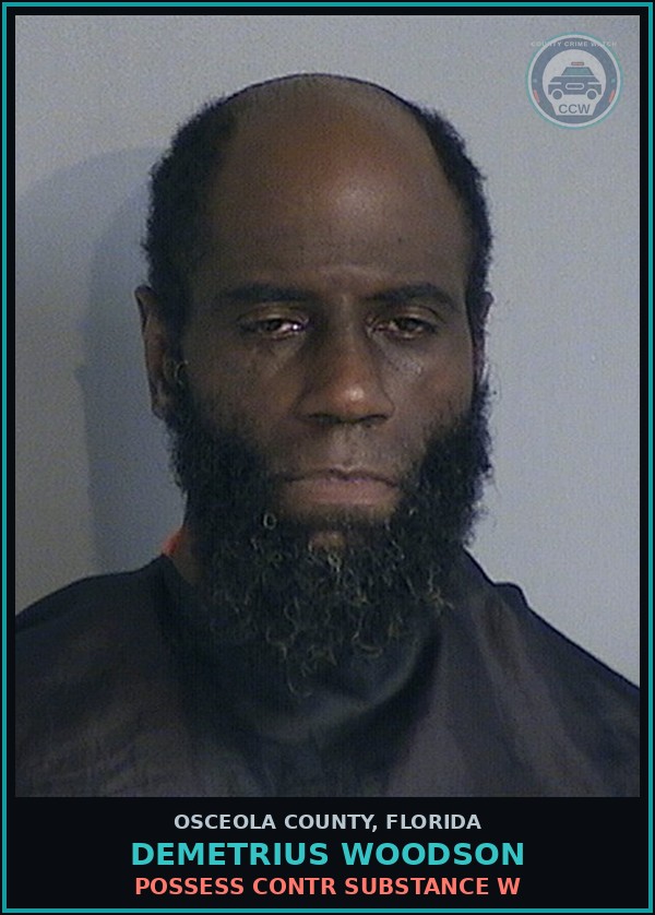 Booking mugshot of DEMETRIUS WOODSON in Osceola County