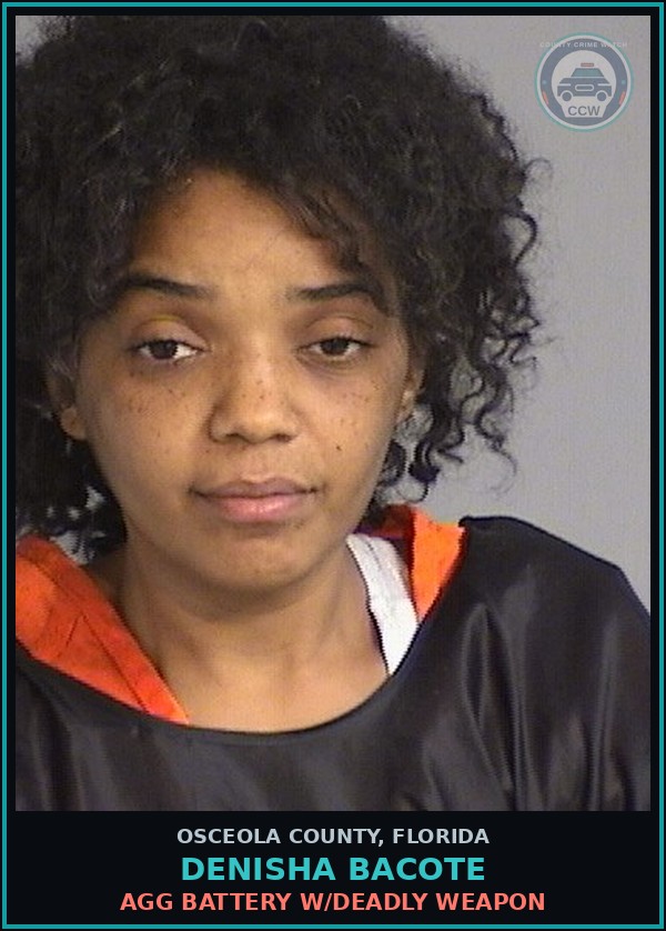 Booking mugshot of DENISHA BACOTE in Osceola County