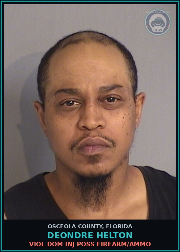 Booking mugshot of DEONDRE HELTON in Osceola County