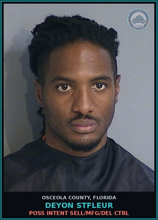 Booking mugshot of DEYON STFLEUR in Osceola County