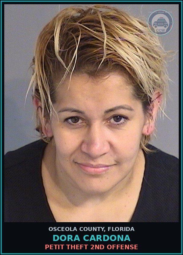 Booking mugshot of DORA CARDONA in Osceola County