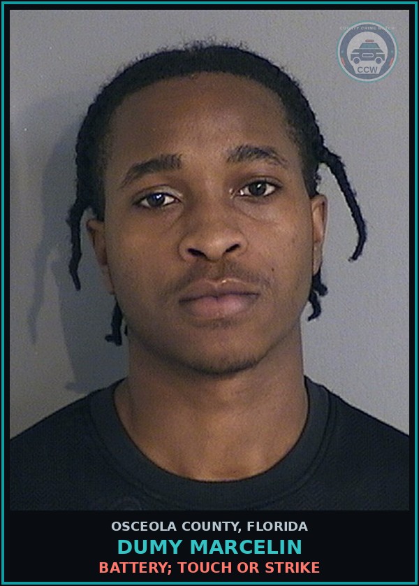 Booking mugshot of DUMY MARCELIN in Osceola County