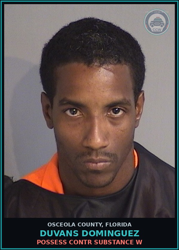 Booking mugshot of DUVANS DOMINGUEZ in Osceola County