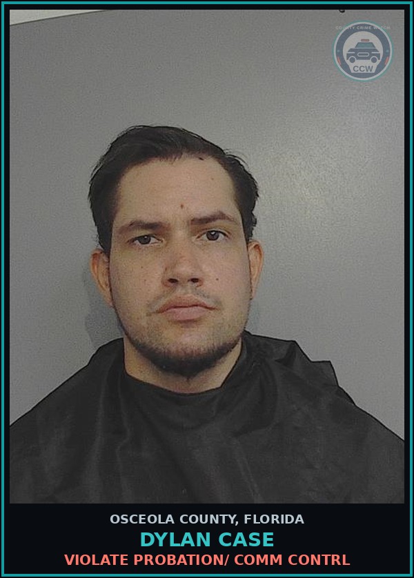 Booking mugshot of DYLAN CASE in Osceola County