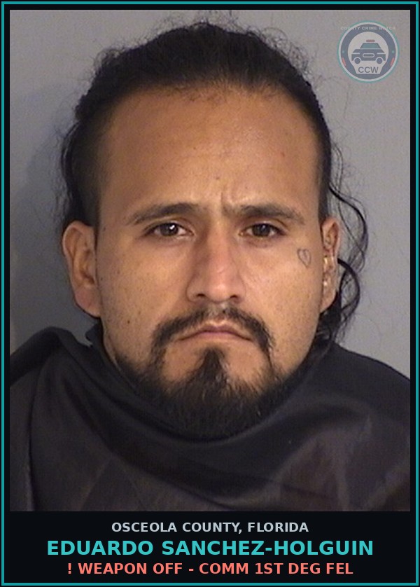 Booking mugshot of EDUARDO SANCHEZ-HOLGUIN in Osceola County