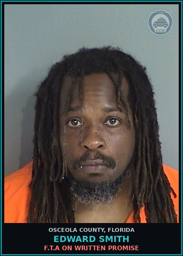 Booking mugshot of EDWARD SMITH in Osceola County