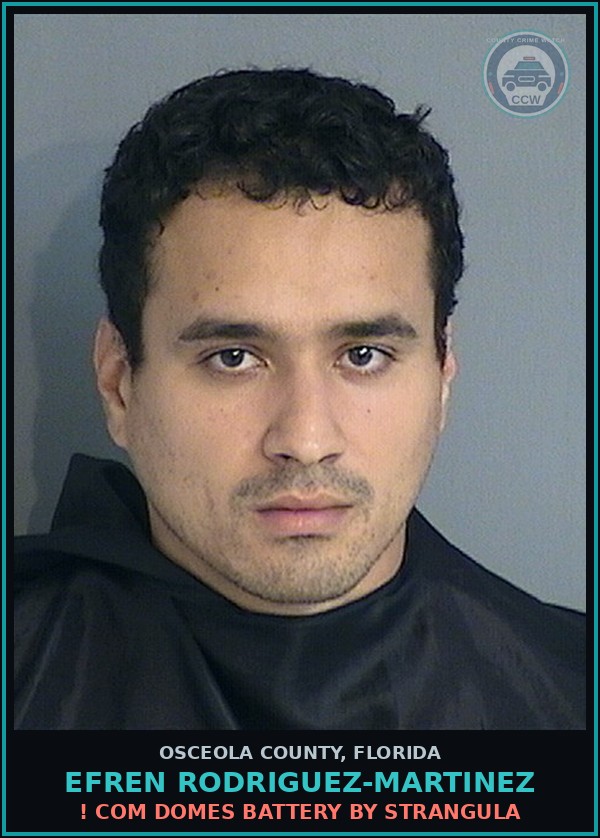 Booking mugshot of EFREN RODRIGUEZ-MARTINEZ in Osceola County