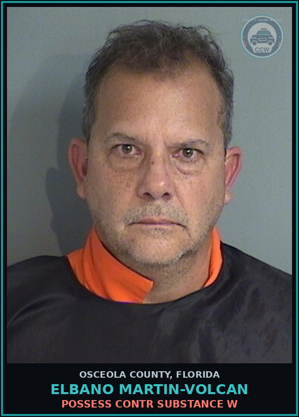 Booking mugshot of ELBANO MARTIN-VOLCAN in Osceola County