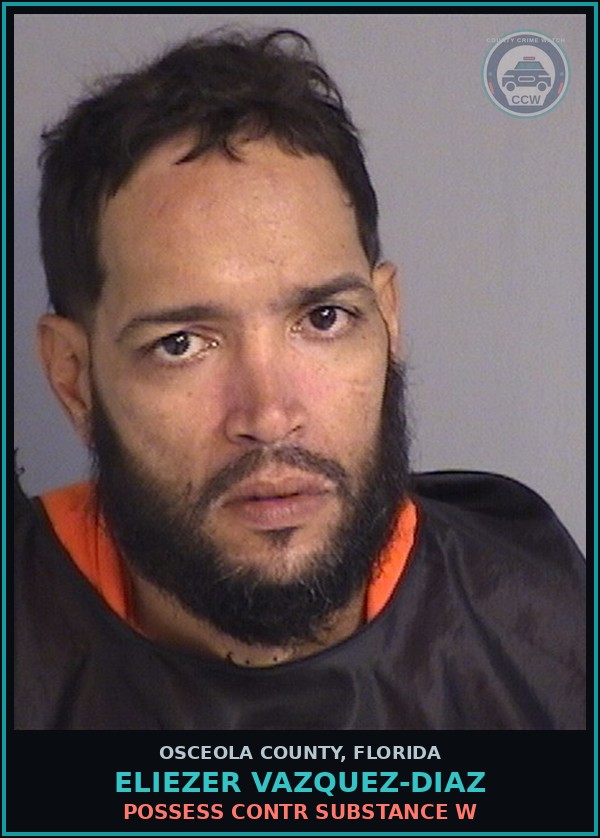 Booking mugshot of ELIEZER VAZQUEZ-DIAZ in Osceola County