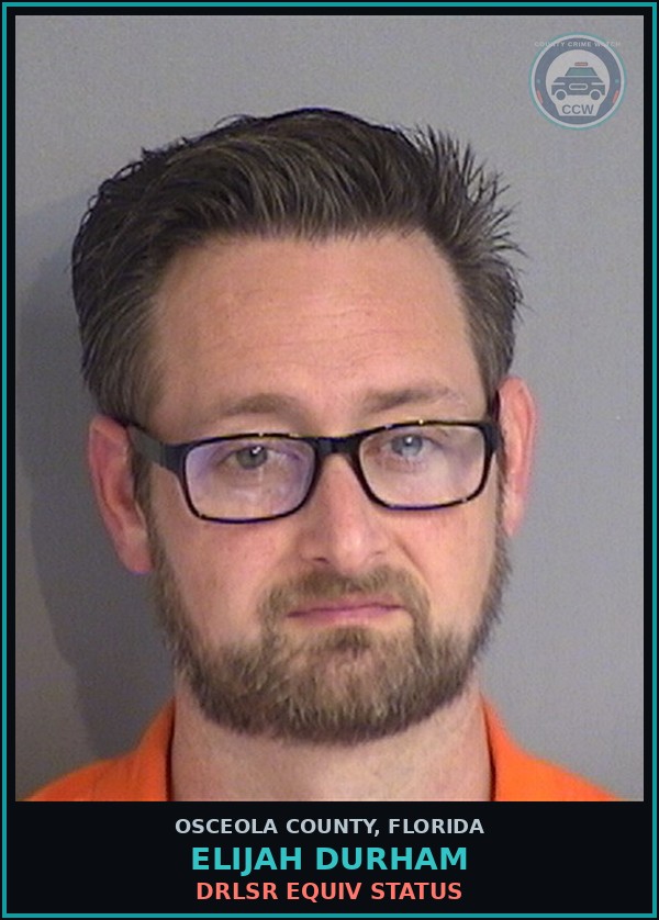 Booking mugshot of ELIJAH DURHAM in Osceola County