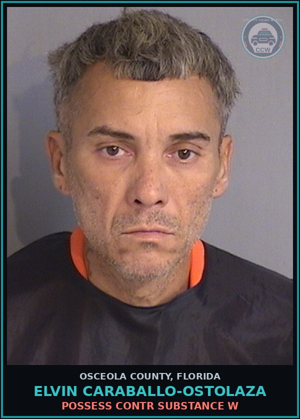 Booking mugshot of ELVIN CARABALLO-OSTOLAZA in Osceola County