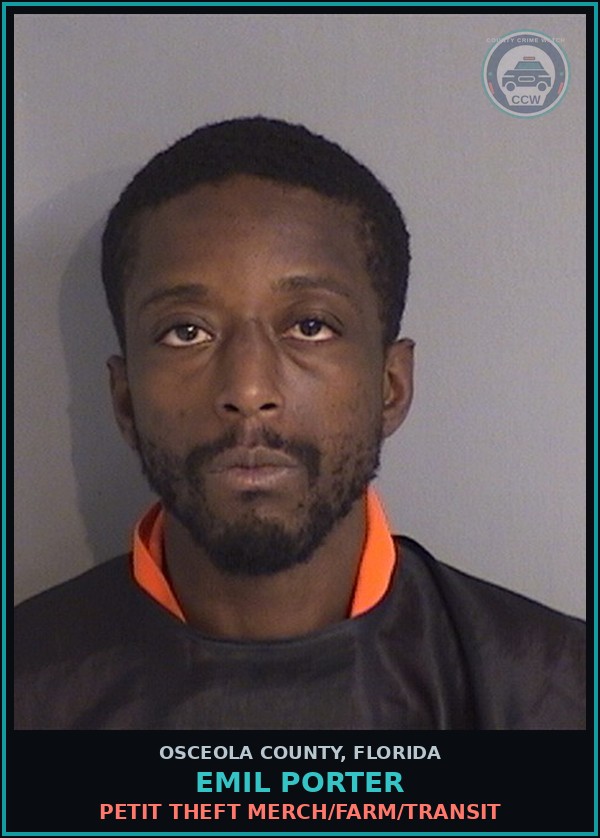 Booking mugshot of EMIL PORTER in Osceola County