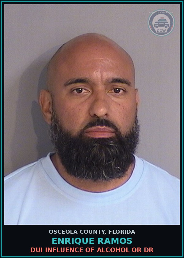 Booking mugshot of ENRIQUE RAMOS in Osceola County