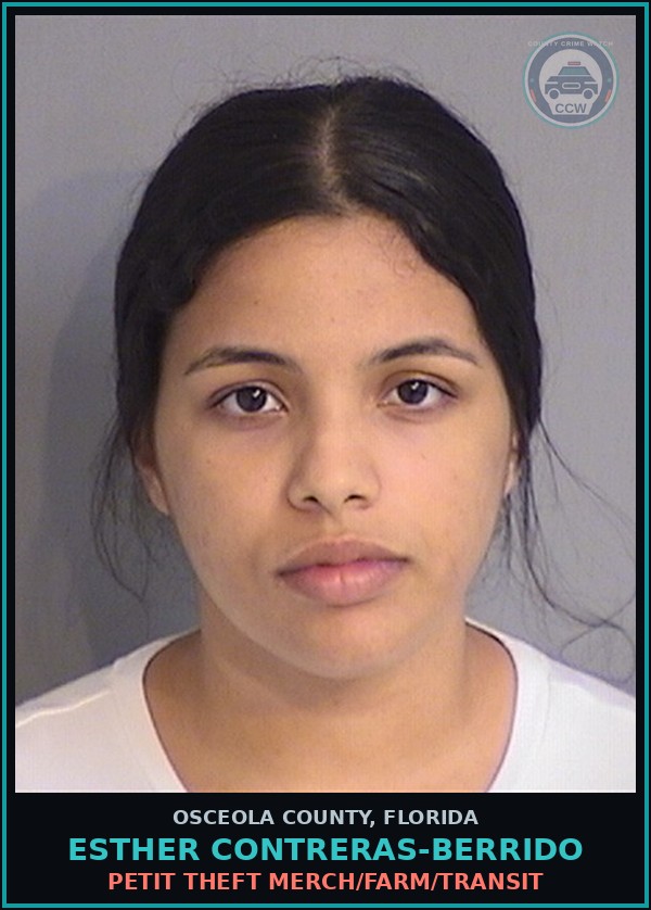 Booking mugshot of ESTHER CONTRERAS-BERRIDO in Osceola County
