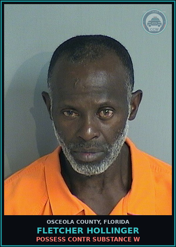 Booking mugshot of FLETCHER HOLLINGER in Osceola County