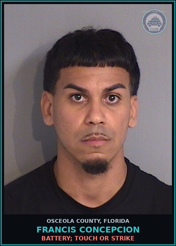 Booking mugshot of FRANCIS CONCEPCION in Osceola County