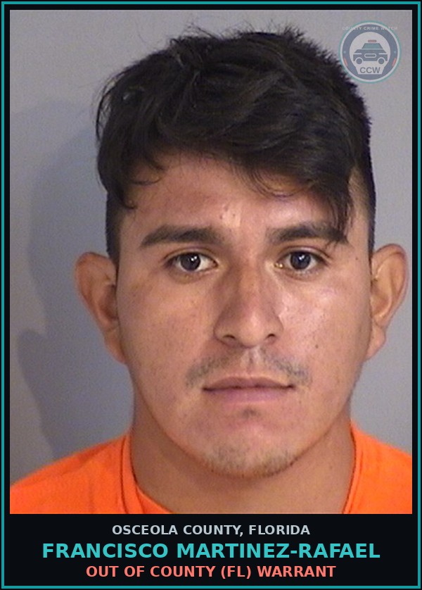 Booking mugshot of FRANCISCO MARTINEZ-RAFAEL in Osceola County
