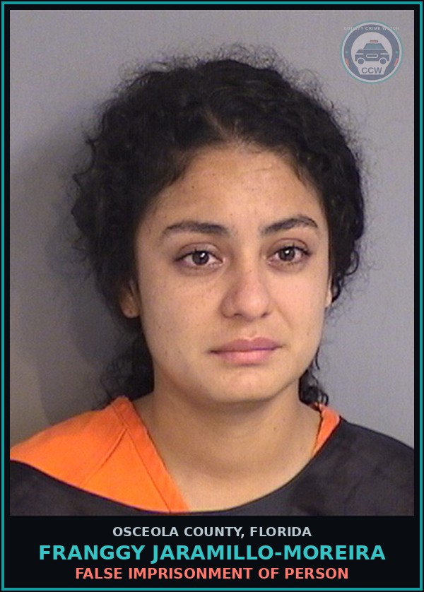 Booking mugshot of FRANGGY JARAMILLO-MOREIRA in Osceola County