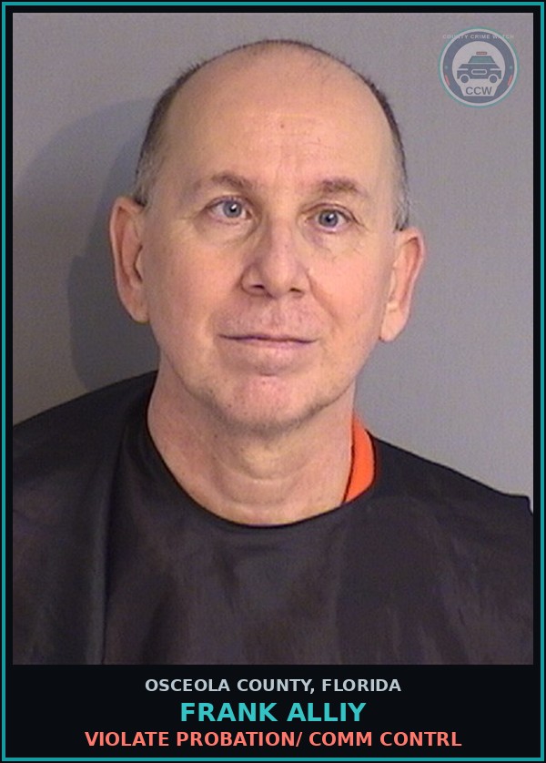 Booking mugshot of FRANK ALLIY in Osceola County