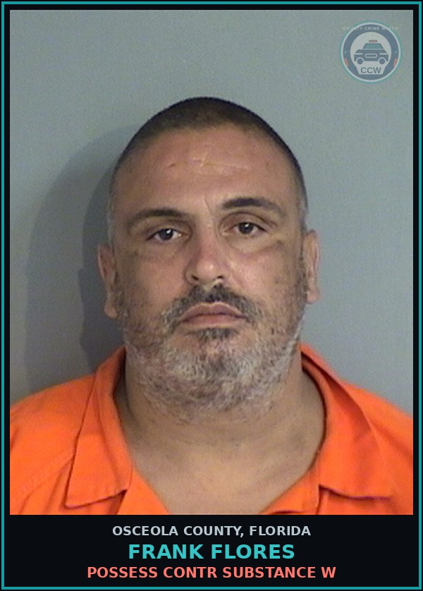 Booking mugshot of FRANK FLORES in Osceola County